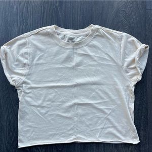 FREE PEOPLE Perfect Tee in Cream, Size XS